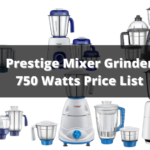 Prestige Mixer Grinder 750 Watts Price List Banner